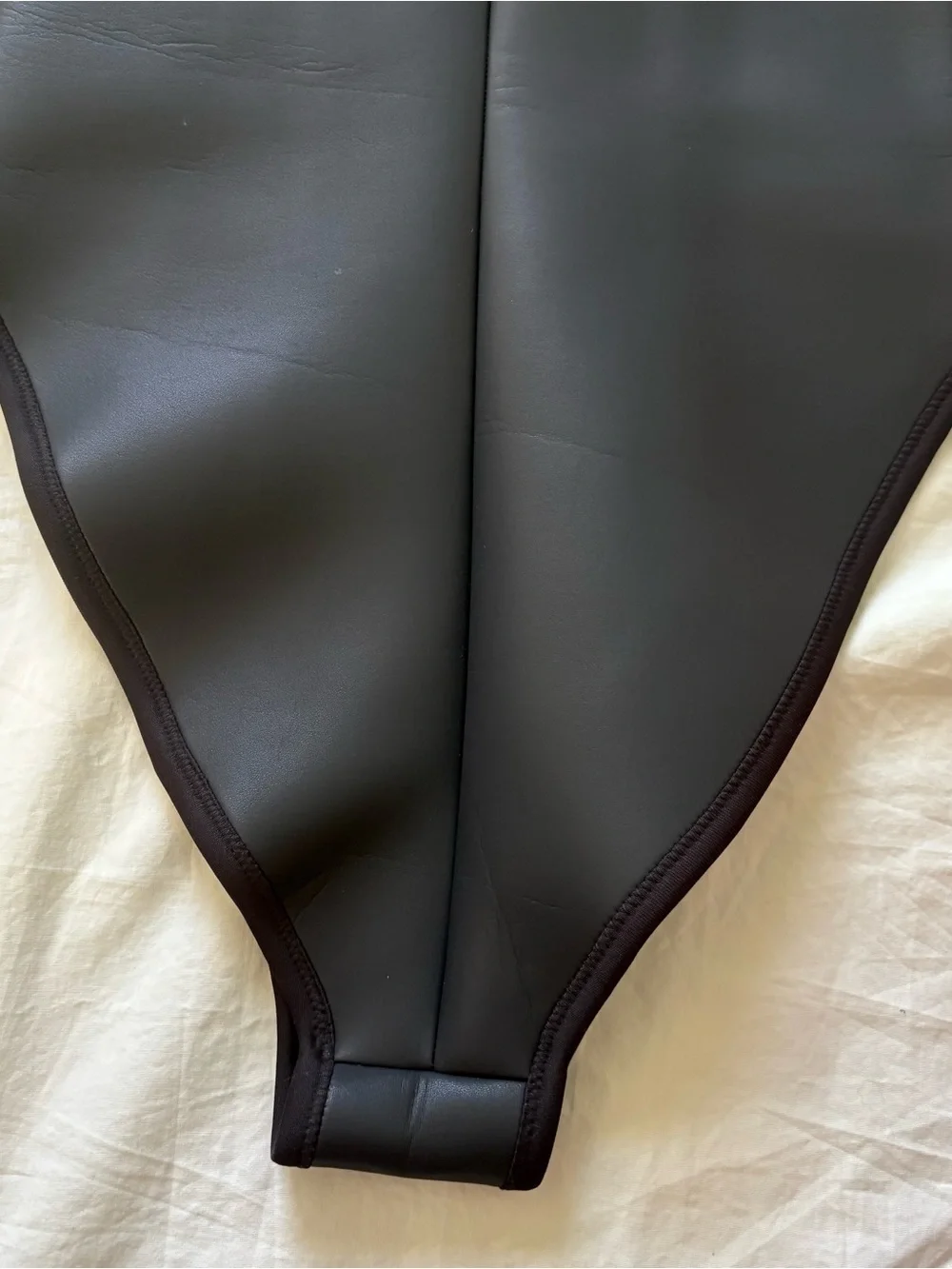 Skims Rubberized Scuba Swim Scoopneck One Piece Swimsuit